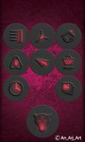 Red-In-Black - icon pack تصوير الشاشة 3