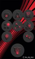 Red-In-Black - icon pack تصوير الشاشة 1