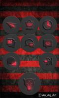 Red-In-Black - icon pack capture d'écran 2