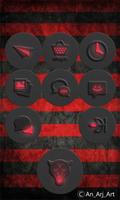 Red-In-Black - icon pack تصوير الشاشة 2