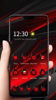 Red Black Neon Tech Theme poster