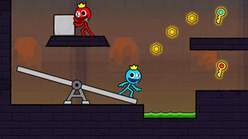 Red and Blue Stickman 2 скриншот 1