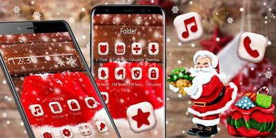 Red Christmas hat theme screenshot 3