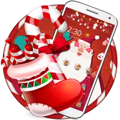 Red Christmas Santa Claus Theme APK Herunterladen