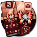 Thème bowknot diamant rouge APK