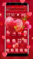 Tema Red Rose Heart poster