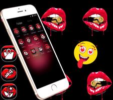 Red lips theme screenshot 1