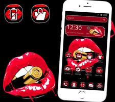 Red lips theme screenshot 2