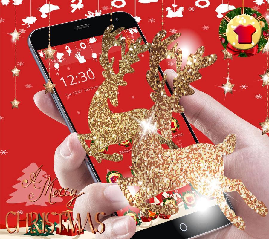 Red Merry Christmas Santa Theme For Android Apk Download