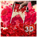 Red Petal Romantic Love Gravity Theme APK