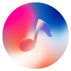 Phone X Music - Red player-icoon