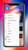 Phone X Music - Red player ảnh chụp màn hình 1