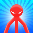 Red Stickman vs Monster School APK