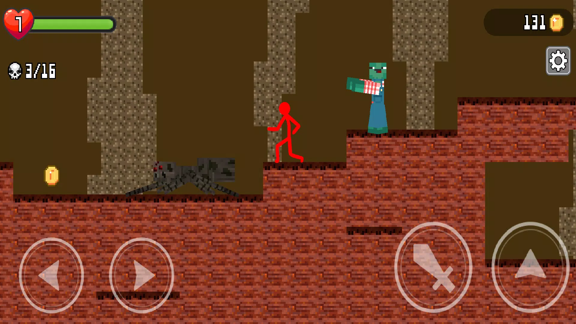 Stickman vs Minecraft Stickman ~ TNT TRAP for Red Stickman 