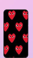 red heart wallpaper imagem de tela 1