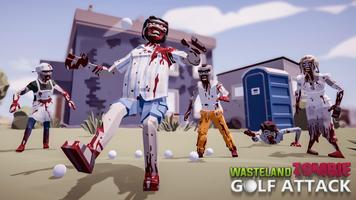 Silly Zombies Golf Shot- Waste poster
