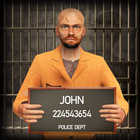 Jungsimulator des Gefängniswär Zeichen