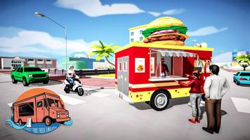 Fast food symulator ciężarówki plakat