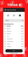 Hashtags-Taggy for the best hashtags Affiche
