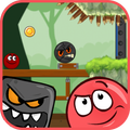 Red Pink Ball: Red Bouncing Ball Red Hero Jungle