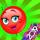 red cute ball-ball games simgesi