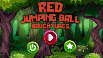 Red Jumping Ball Adventure Affiche