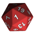 Simple d20 Die