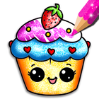 Cupcakes Coloring آئیکن