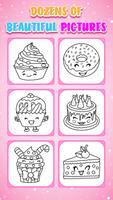 Cupcake para colorear para niñ captura de pantalla 2