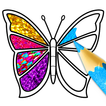 Papillon à colorier pour les e