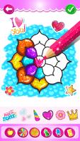 Rainbow Flower Coloring Plakat