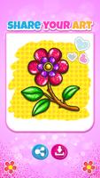Coloriage et dessin de fleurs  capture d'écran 3