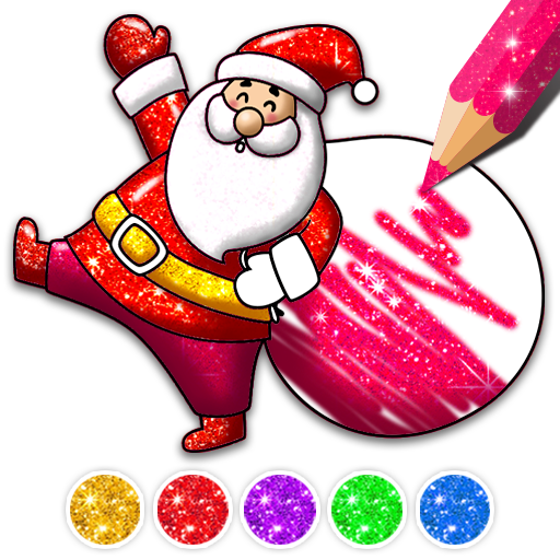 Libro de colorear para juego de Navidad