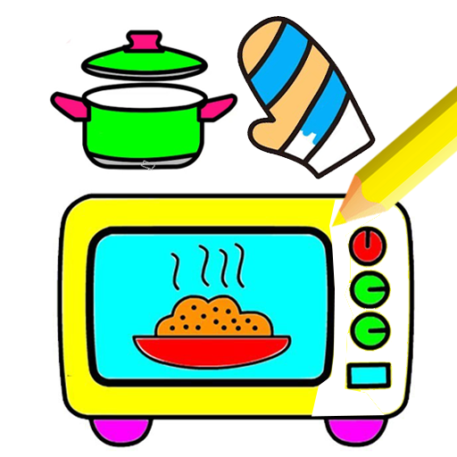 Kitchen Cooking Coloring - kids Coloring Game