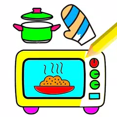 Kitchen Tools Coloring Game