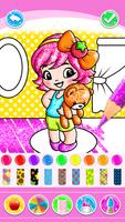 Doll dress Glitter Coloring Book Glitter スクリーンショット 1