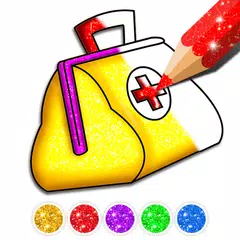 Toy Doctor Set coloring and drawing APK download