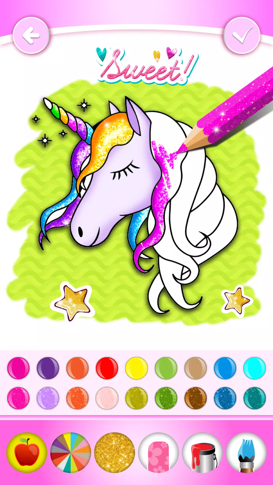 Unicórnio Para Colorir Glitter - Baixar APK para Android