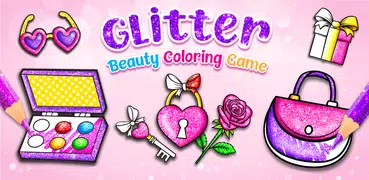 Glitter beauty coloring game