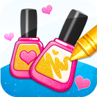 Glitter beauty coloring game icon