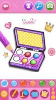 Glitter beauty coloring game Cartaz