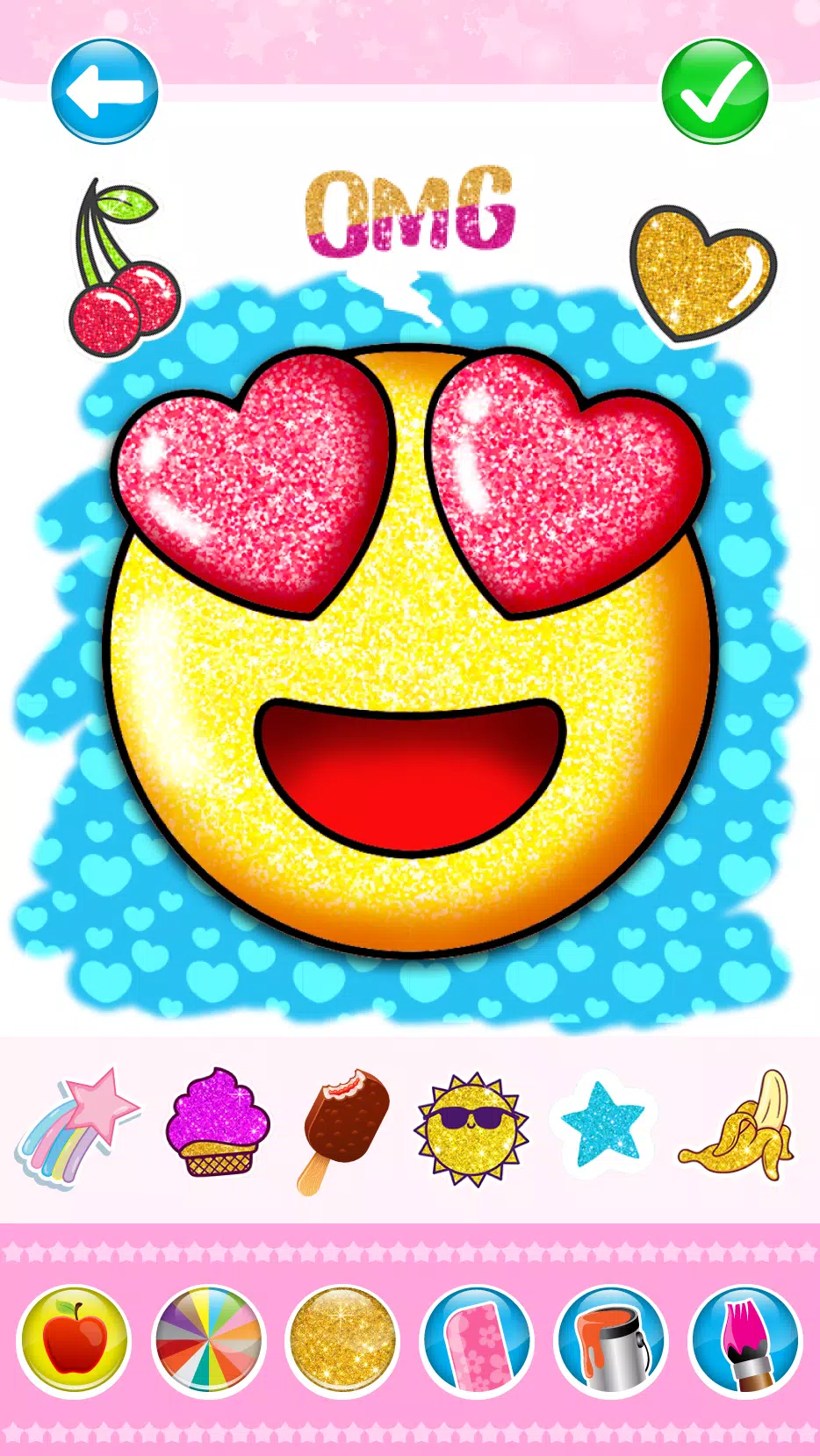 Paillettes emoji coloriage et dessin APK pour Android Télécharger