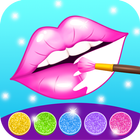 Glitter lips coloring game アイコン