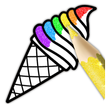 Coloriage de la crème glacée