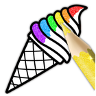 Glitter Ice Cream Coloring-icoon