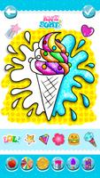 Glitter Ice Cream Coloring imagem de tela 1