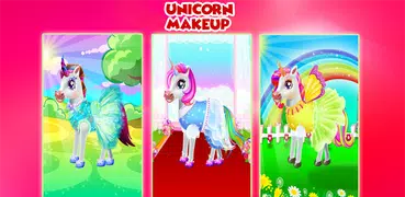 Unicorn Dress Up , Make Up & G