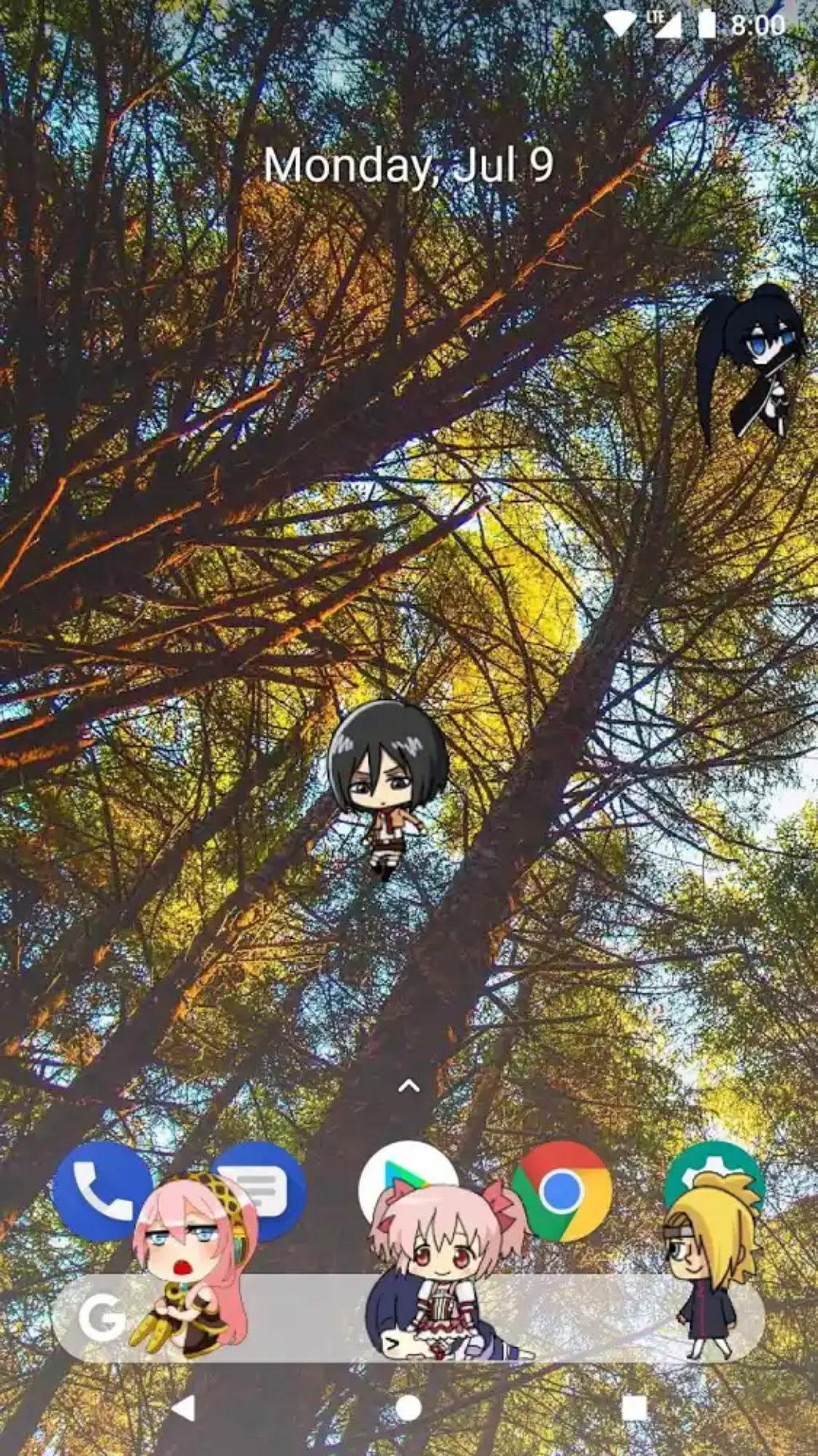 Akimeji Shimeji, Chibis, Live Wallpaper over apps APK 1.7.6 Download