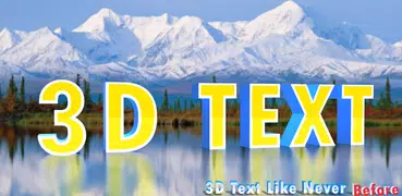 3D Text Foto Herausgeber-3D Logo Hersteller & Name