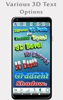 3D Text Photo Editor-3D Logo Maker & 3D Name screenshot 3